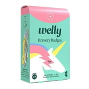 Welly Bravery Badges Standard Flex Fabric Bandages Rainbow, 24 Ea..