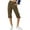 Bronze, variant on biudgviw Capri Pants for Women High Waisted Cropped Pants Cuffed Hem Solid Color Straight Leg Summer Linen Pants with Pockets