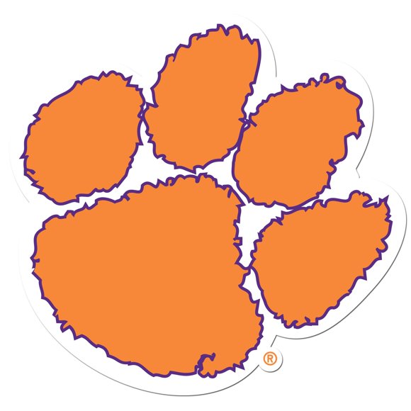 Siskiyou Sports Ncaa Fan Shop Clemson Tigers Auto Hoja De Calcomanía Color Del Equipo 8.00"" X 8.00""
