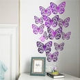 thumbnail image 1 of 12Pcs 3D Metal Texture Hollow Wall Sticker, 1 of 6