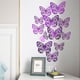 thumbnail image 2 of 12 pegatinas de pared de mariposa hueca con textura de metal 3D. Wmkox8yii fhajkh509, 2 of 6