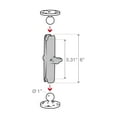 thumbnail image 3 of RAM Mounts Black Marine Grade Aluminum Lightweight Long Double Socket Arm Motorcycle Accessory, 3 of 5
