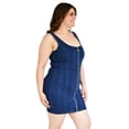 thumbnail image 2 of Vestido mini de mezclilla Roman Fashion Tallas Extras 12785 Mezclilla medio azul 38, 2 of 6
