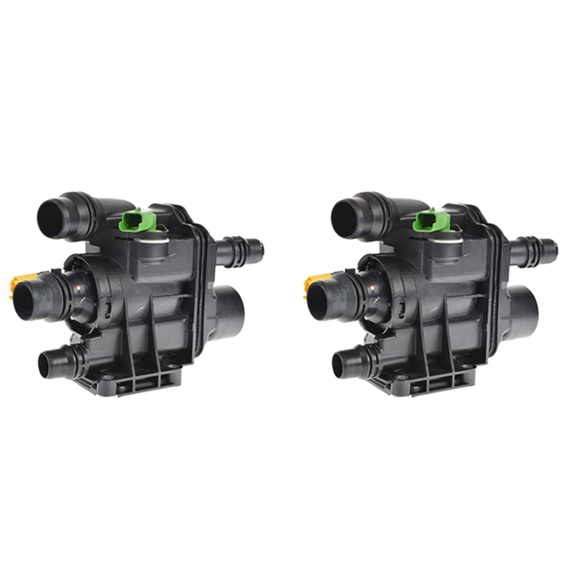 2X Nueva Carcasa de Termostato de Refrigerante para 208 Ctiroen C3 C4 DS3 1,2 9807198480 9807119880