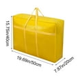 thumbnail image 2 of Heavy Duty Storage Bag with Reinforced Handles - Oversized Polyester Tote, Collapsible with Double Zipper Top Opening, Moving and Storage Bag for Clothing, Bedding & More, 2 of 7