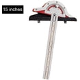 thumbnail image 2 of Edge Ruler for Woodworkers, Woodworker Edge Ruler Woodpeckers, Woodworking Protractor Measuring Tool, Protractor Two Arm Woodworking Ruler Angle Measuring Tool, 2 of 7