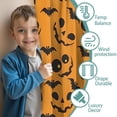 thumbnail image 3 of Blackout Kids Curtains,Pumpkin Bat Halloween Pattern Childrens Insulated Curtains Set Of 2,Bedroom Essentials,Toddler Room Decor 42x63in(106x160cm), 3 of 5