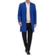 thumbnail image 2 of ABRIGOS DE HOMBRE CHIC INSPIRADOS, Color Sólido, Cuello con Muesca, Abrigo Largo de Invierno S Royal Blue, 2 of 7