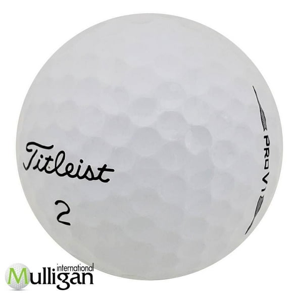 Mulligan - 12 Titleist Prov1 2020 4A Recycled Used Golf Balls, White