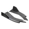 thumbnail image 2 of Rear Bumper Lip Splitter Universal Car Side Fins Body Lip Spoiler Chin Skirt Protector Rear Bumper Lip Diffuser Splitter Canard Protector Black, 2 of 7