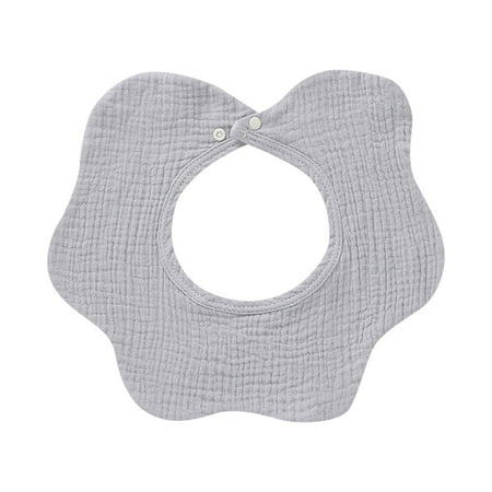 

JDEFEG Personalized Baby Boy Bib Boys Girls Babys Bibs Towel Rotation Burp Cloths Four Seasons Solid Colour Boy Clothes Snap Grey One Size
