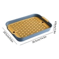 thumbnail image 3 of Small Animal Litter Box with Grid, Pet Potty Training Tray for Rabbits Hamsters Guinea Pigs Hedgehogs Chinchillas Ferrets, Easy-Clean Cage Toilet with Splash Guard Fence, Blue, for Cage Training, 3 of 6