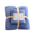 thumbnail image 1 of Two-In- Coral Bath Towel Set Soft High-Density Absorbent Home Textiles, 1 of 4