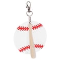 thumbnail image 5 of HONMEET Baseball Pendant Keyring Aluminum Alloy 2Pcs 3.0X3.0X0.1In, 5 of 8
