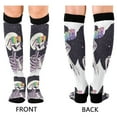 thumbnail image 4 of FORMRS Womens Knee High Socks Casual Long Thick Travel Daily Wear, 1 Pair, White Skeleton, 4 of 6