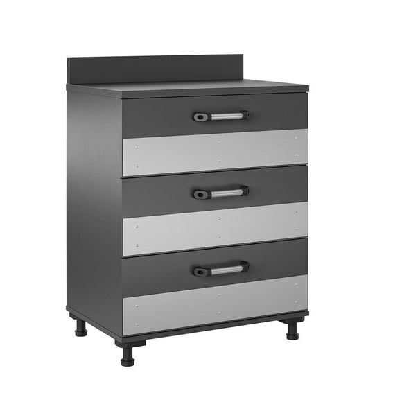 Systembuild Evolution Boss 3 Drawer Storage Cabinet, Gray
