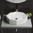 thumbnail image 6 of Brusque Glossy White Ceramic Specialty Vessel Sink 19.25 in, 6 of 11