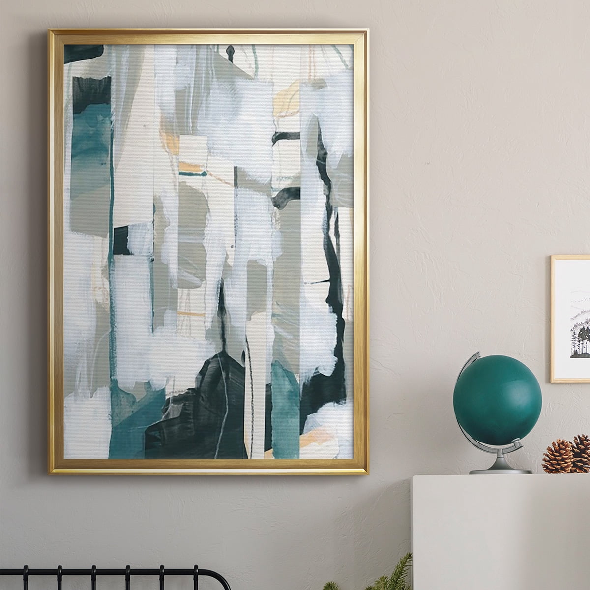 Sea Cavern Strata I Premium Framed Print, in Gold, Black, or Silver - Ready to Hang