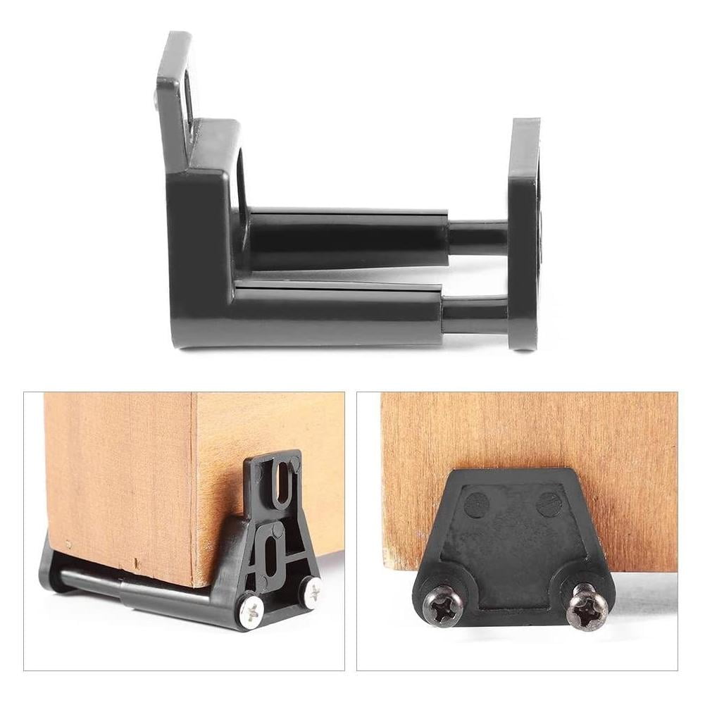 Aramox Wall Roller Guide,Premium Plastic Bottom Floor Guide Wall Mounted Sliding Barn Door Hardware with Screws Wall Roller Guide, Door Roller Guide
