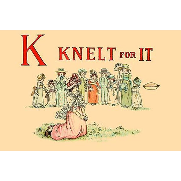 K - Knelt for It- Fine Art Canvas Print (20" x 30")