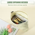 thumbnail image 3 of Unique Bargains Women Corduroy Makeup Bags Corduroy Cosmetic Bag Zipper Makeup Pouch White, 3 of 7