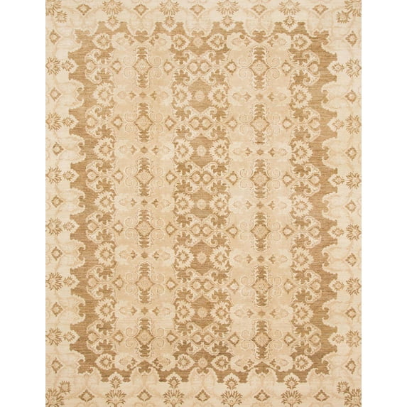 Ahgly Company Machine Washable Indoor Rectangle Abstract Orange Area Rugs, 8' x 10'