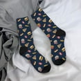 thumbnail image 5 of Xecao Fast Food Pattern Sport Socks for Women and Men Crew Socks Sporty Calf Socks Casual Socks, 5 of 6