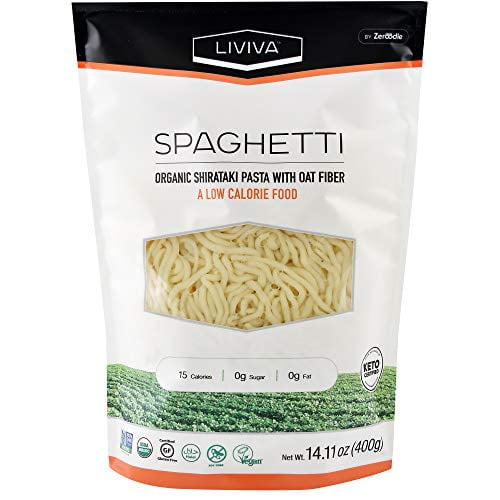 Liviva Low Calorie Keto Certified Organic Shirataki Spaghetti With Oat Fiber 14 11 Ounce Walmart Com