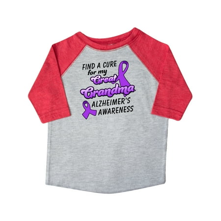 

Inktastic Alzheimer s Awareness Find a Cure for my Great Grandma Gift Toddler Boy or Toddler Girl T-Shirt