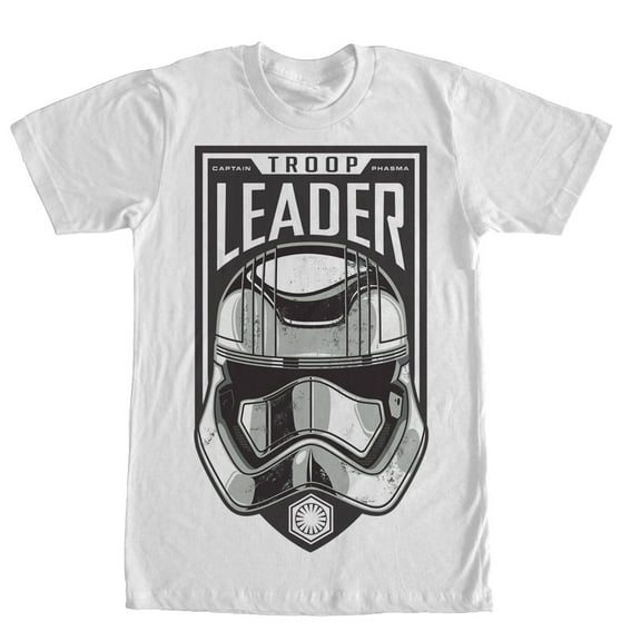 Men's Star Wars The Force Awakens Captain Phasma Troop Leader Graphic Tee White 2X Large