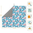 thumbnail image 3 of Naloa Panda Flying in the Sky Dish Drying Mat for Kitchen Counter, Heat Resistant Drainer Mats, Absorbent Draining Mat,Dish Rack Pad,16"x18", 3 of 8