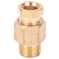 thumbnail image 1 of Conector de tubo de aceite, adaptador recto de montaje de tubo de latón para conducto de aluminio, cobre y nailon, 1 of 8
