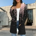 thumbnail image 6 of cocolona Cardigan for Women Lightweight Open Front Long Sleeve Cardigan Coat Fall Fashion Casual Polka Print Outwear with Pockets, 6 of 6