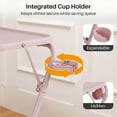 thumbnail image 2 of Homy Casa Adjustable TV Tray Table with Wheels and Cup Holder, Folding Laptop Desk with 4 Height Settings & 3 Tilt Angles for Couch, Bed, Sofa, 2 of 7