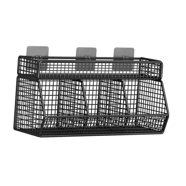 Cesta de almacenamiento BLESIY organizadora colgante de pared Cesta de alambre de metal 3 rejillas