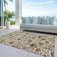 thumbnail image 6 of Addison Rugs Chantille Indoor/Outdoor Transitional Floral Ivory Washable Rectangle Rug, 2'6" x 3'10", 6 of 6