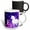 Multicolor, variant on 3drose, Letter E Monogram Unicorn Purple Space Stars Personalized Initial E, 11oz Magic Transforming Mug