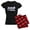 With Red Plaid Pant, variant on CafePress - Retired Principal Gift - Women's Short Sleeve Print T-Shirt and Pants Dark Cotton Pajama Set