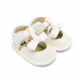 thumbnail image 2 of Yoyauz Baby Girl Mary Jane Shoes Anti Slip Rubber Sole Ballet Slippers Princess Dress Wedding Shoes Newborn Kids Shoes Toddler Shoes（0-12 Month）, 2 of 8