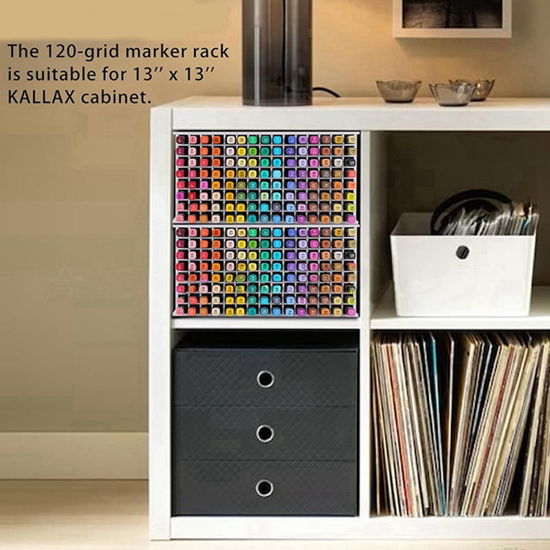 Art Marker Storage Rack for 72 Markers Watercolour Brushes Pens Color Pencils Organizer Holder for Desk