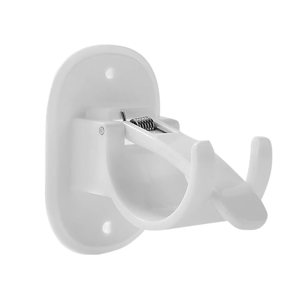 Gancho para barra de cortina sin perforación, soporte para barra de cortina de ducha, barra romana, soporte con clip (adecuado para barras horizontales con un diámetro inferior a 4,2 cm)