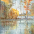 thumbnail image 2 of Nai, Danhui 20x20 White Modern Wood Framed Museum Art Print Titled - Lakeside Reflection, 2 of 4