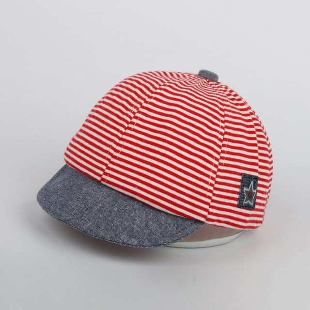 Pegatinas para gorro de bebé, gorro de bebé de rayas de cinco puntas con forma de estrella, gorro de bebé fino para primavera, verano y otoño para hombre y mujer