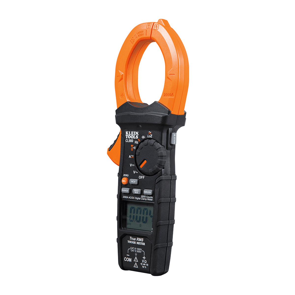 Klein Tools Digital Clamp Meter, AC Auto-Range TRMS, Low Impedance (LoZ), 2000 Amp