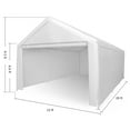 thumbnail image 4 of Abba Patio 12x20 ft Outdoor Canopy Carport Portable Car Tent Garage Shelter, White, 4 of 6