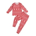 thumbnail image 4 of FOCUSNORM Pyjamas Assortis à la Famille de Noël, Hauts à Manches Longues avec Pantalon, 4 of 9