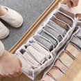thumbnail image 4 of Underwear Drawer Panties Socks Collapsible Storage Box (Gray 7 Grid 36*25*20*4PCS), 4 of 5