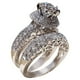 thumbnail image 2 of Xihbxyly Anillos de Cristal, Elegante Par de Circonitas, Impresionantes Joyas de Compromiso, Accesorio Romántico, Regalo de Boda, Ocasiones Especiales, Tallas 5-11, 2 of 2