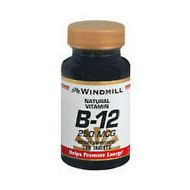 Windmill Vitamin B-12 250 Mcg Tablets - 100 Ea, 6 Pack