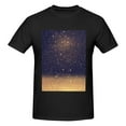 thumbnail image 4 of Bingfone Gold Black Glitter Men'S Loose Fit Short-Sleeve Pocket T-Shirt, 4 of 7